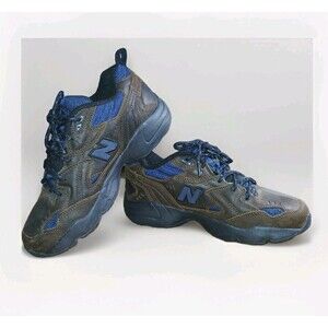 New Balance 608 Women's Size 8.5 D Wide Brown Blue Leather Training Shoes...